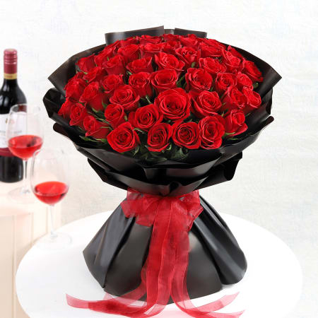 Fifty Red Roses of Love – Flowers Hut