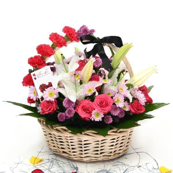 Tremendous Mix Flowers Arrangement