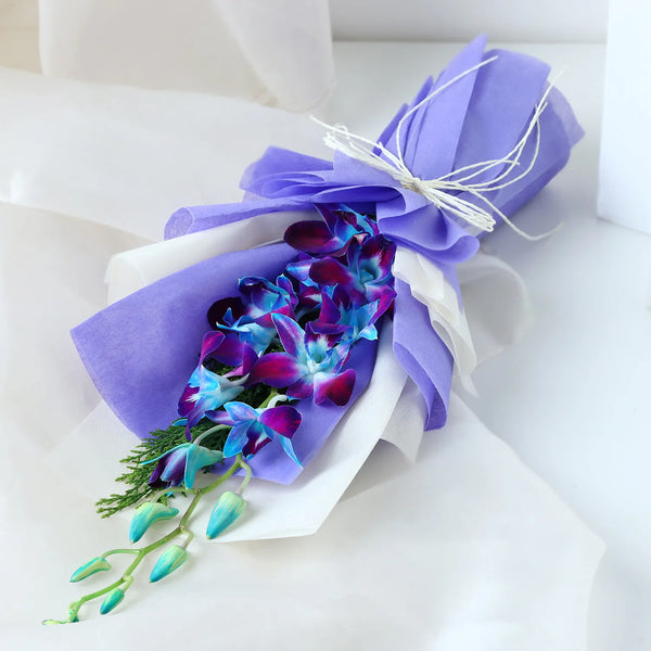 Single Blue Orchid Bouquet