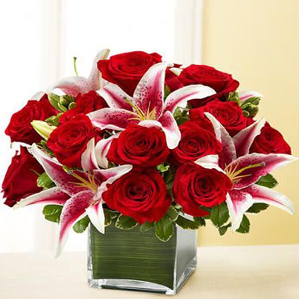 Decent Symmetry of Lilies & Roses
