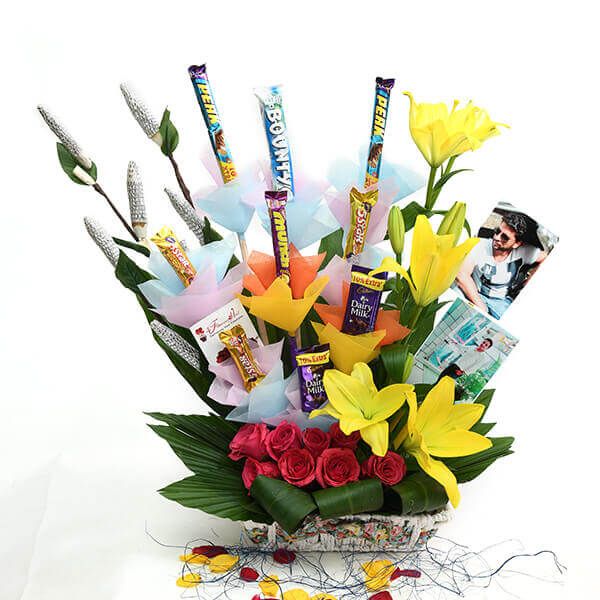 Mixed Blooms, Chocolates & Photo Moments