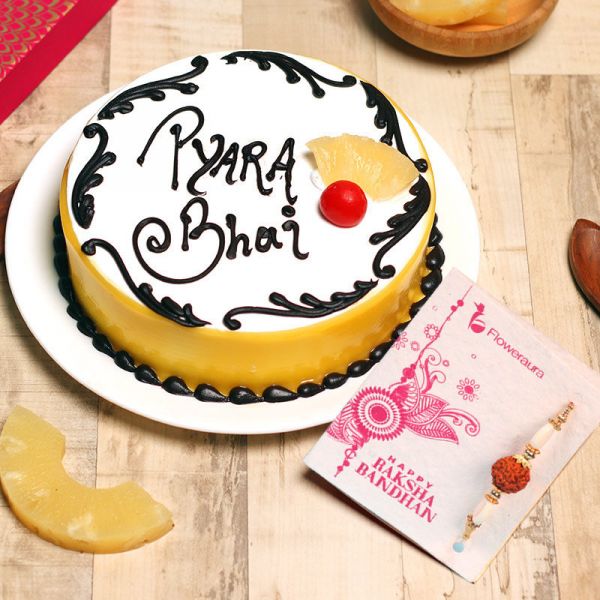Pineapple Cake with Rakhi