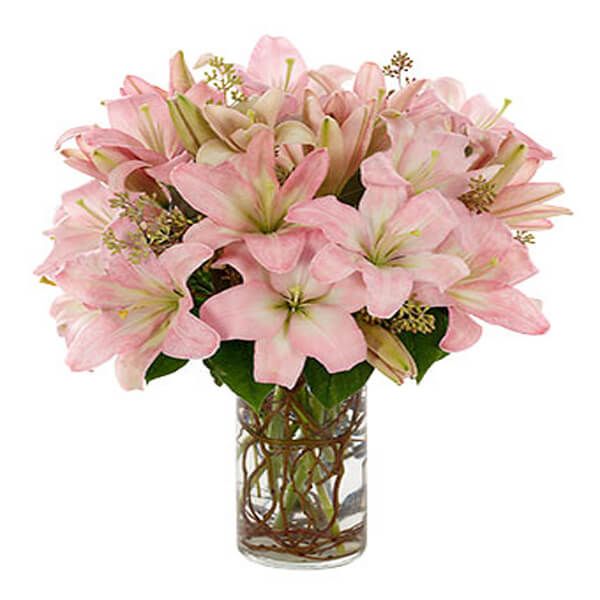 Light Pink Lilies Arrangement