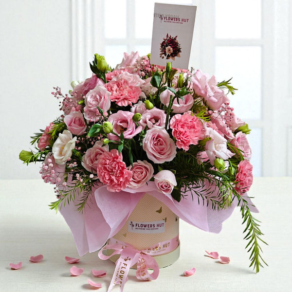 Premium Pink Flowers Arrangement