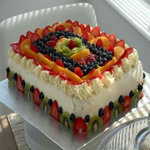 Mix Fruit Sponge Cake - Birthday Cake Kuching
