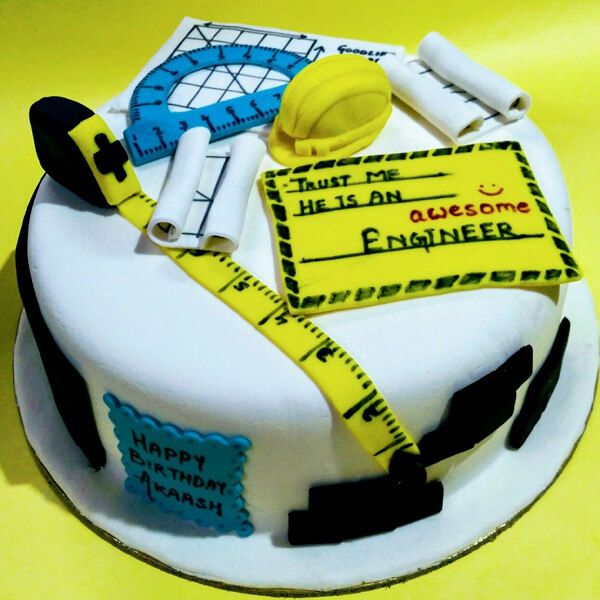 Happy Engineering Day Cake With Quote