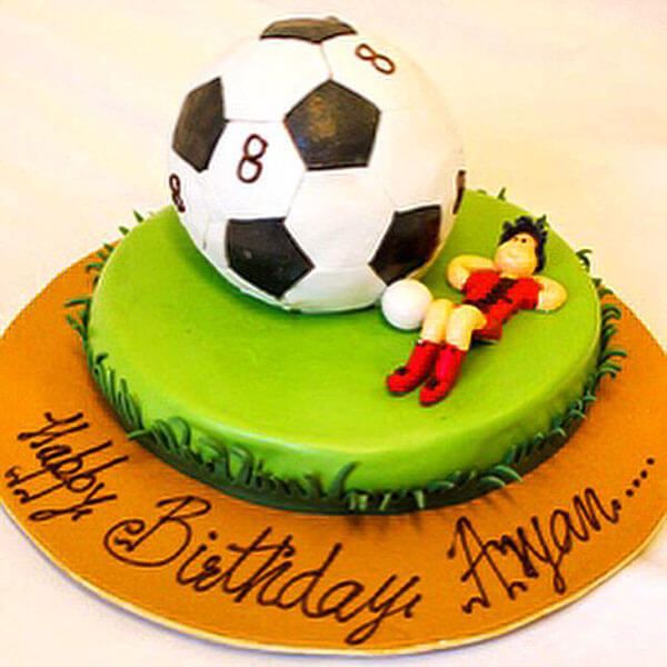Round Football Cake - Bakeneto Bakery