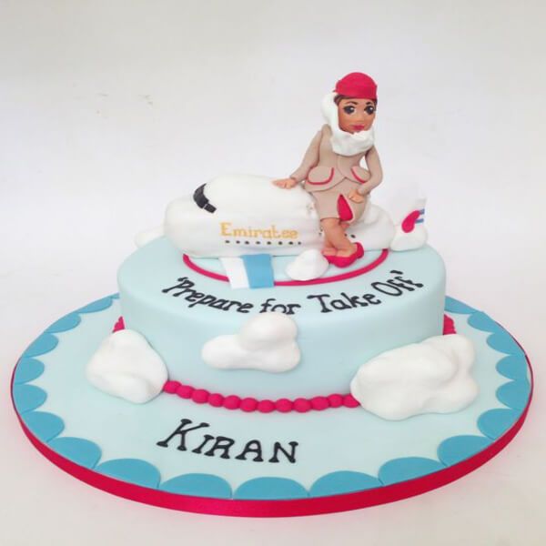 Airplane and pilot cake | Cake for pilot | Cakes Abu Dhabi