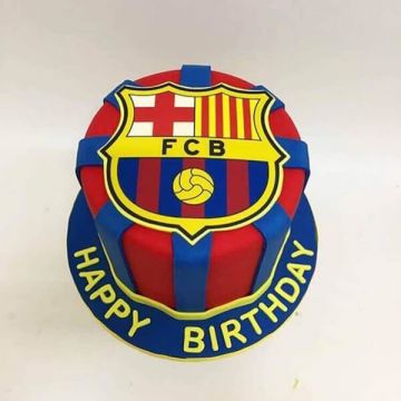 Barcelona Fan Cake