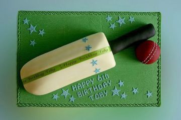 Bat & Ball Birthday Cake