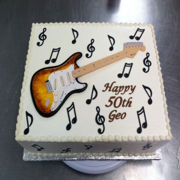 Birthday Guitar Cake