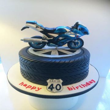 Birthday Racing Bike Cake