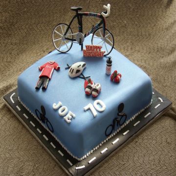 Cycling Set Birthday Cake