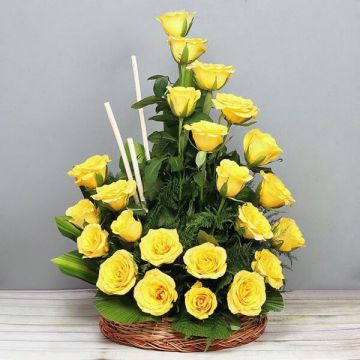 Yellow Steppy Roses
