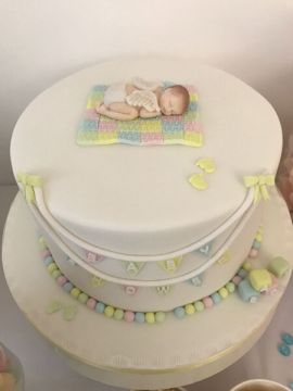 The Angel Baby Shower Cake