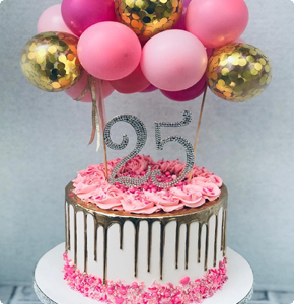 25th Birthday Designer Cake