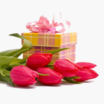 Flowers with Gifts